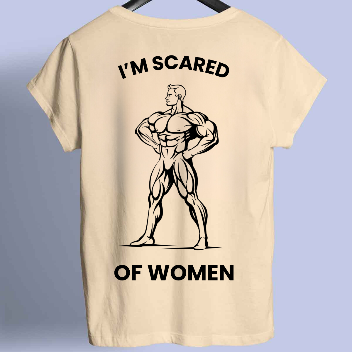 Scared - Premium Shirt Unisex front print