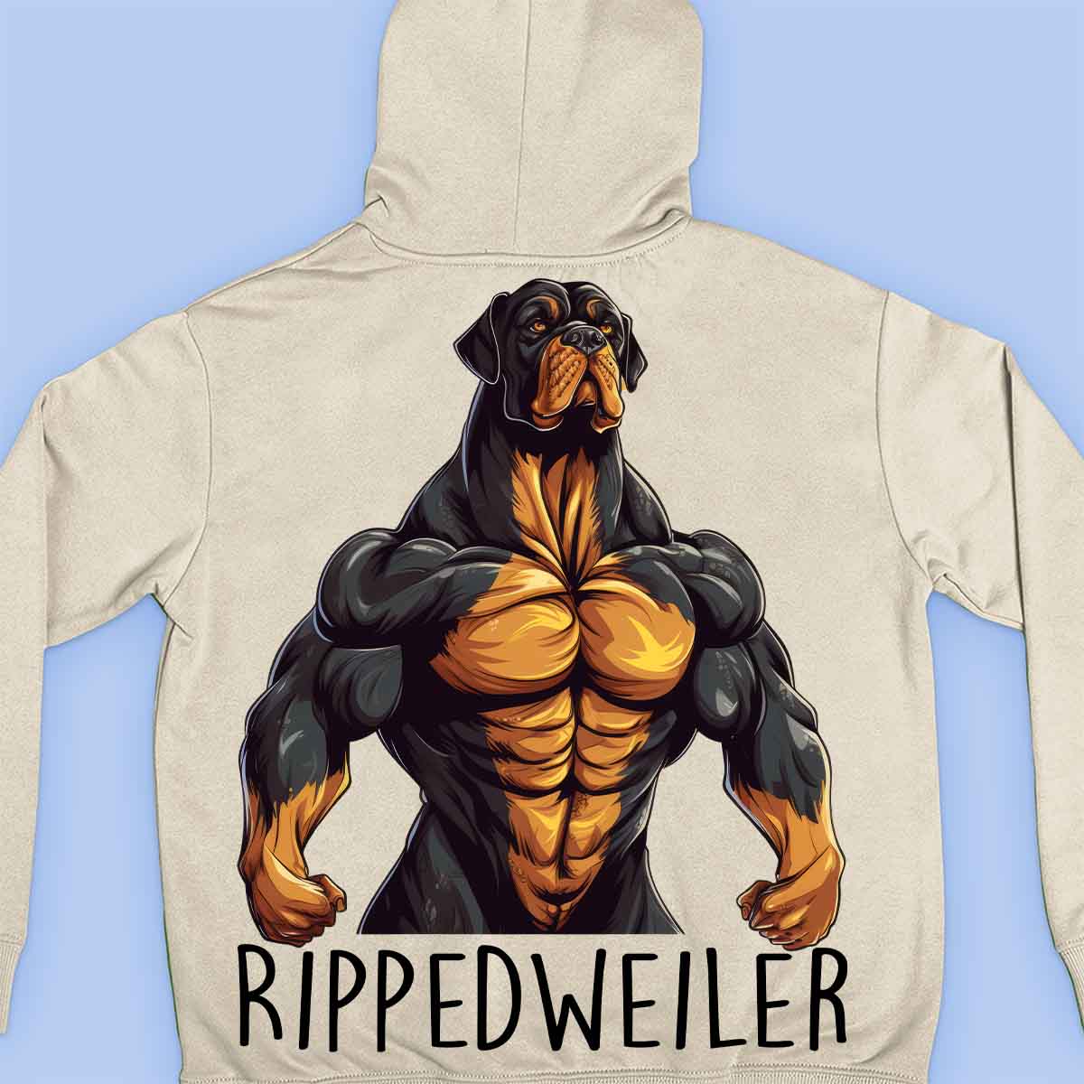 Rippedweiler - Premium Hoodie Unisex Backprint