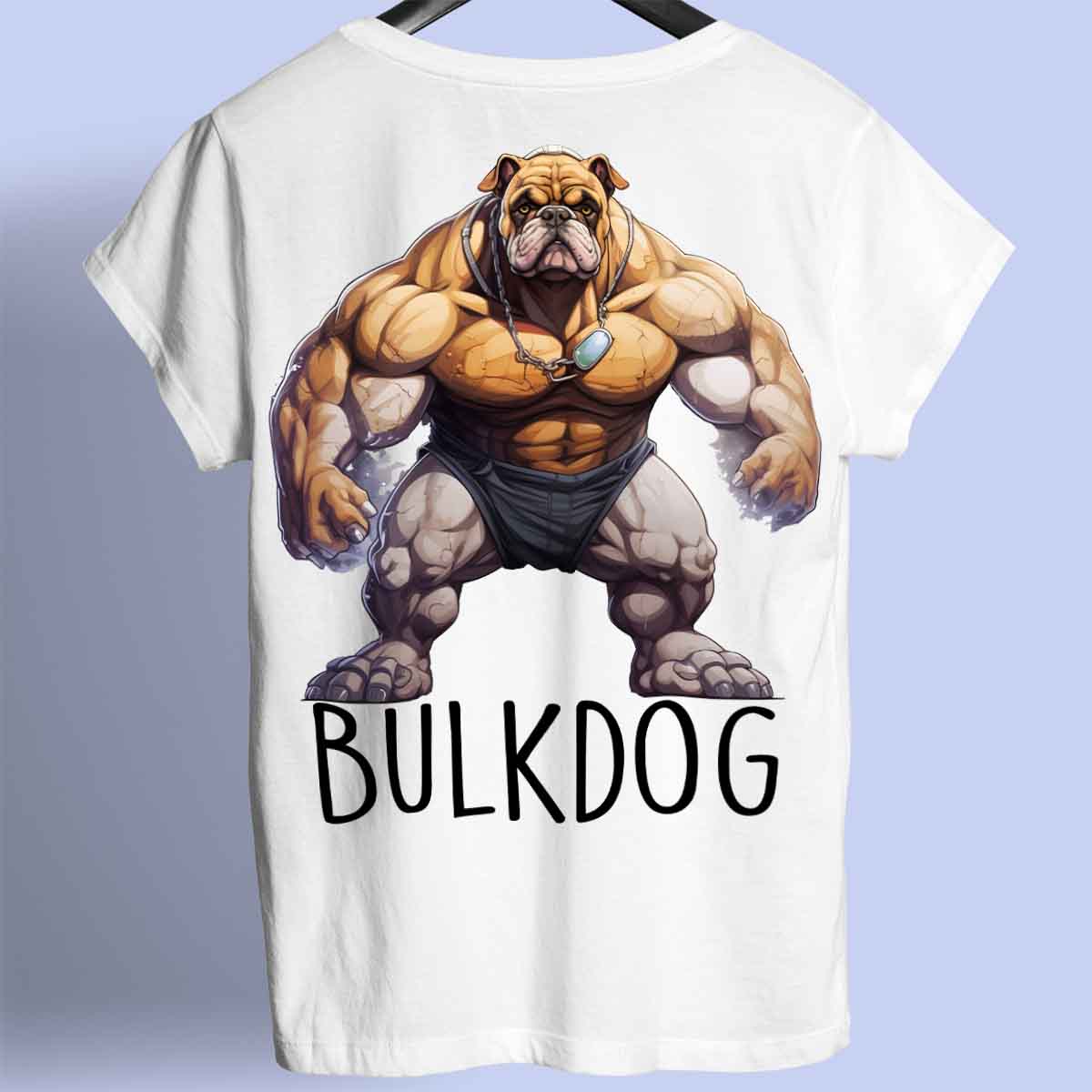 Bulldog - Premium T-Shirt Unisex Backprint