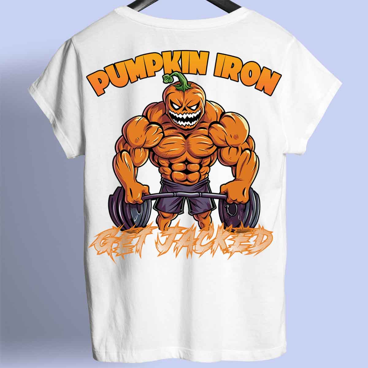 Pumpkin Iron - Premium T-Shirt Unisex Backprint