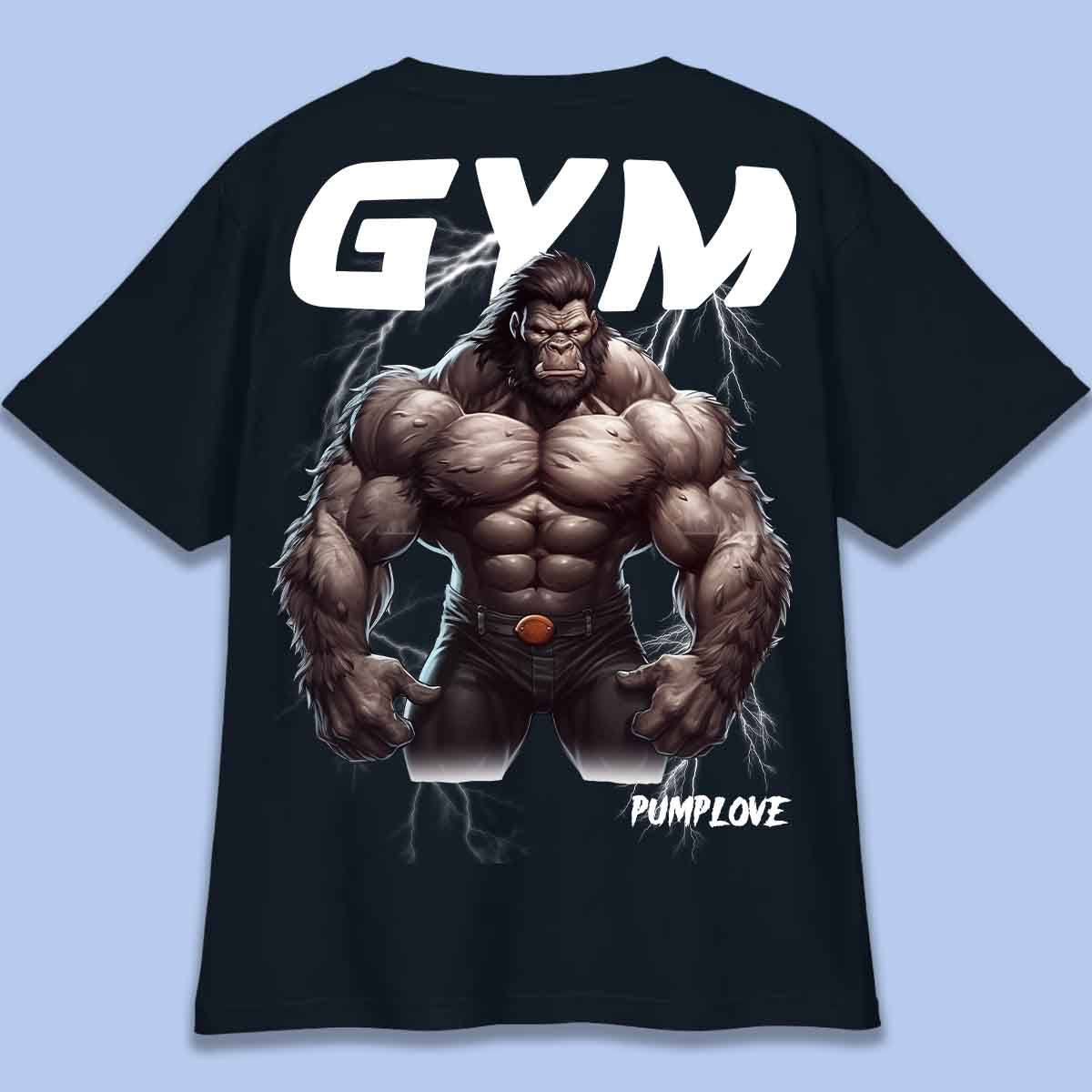 Gym Gorilla - T-Shirt Oversize Unisex Backprint