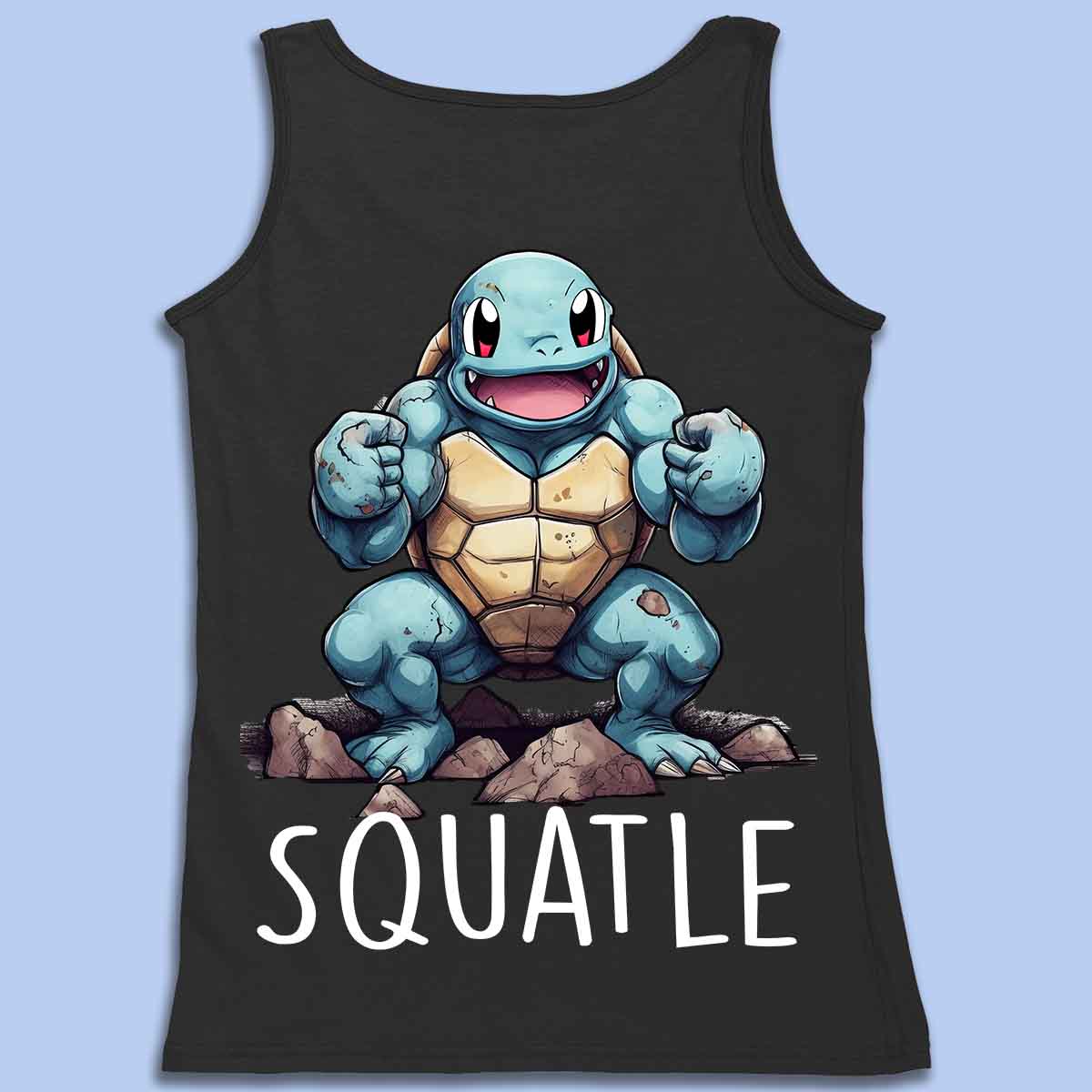 Squirtle - Premium Tank Top Unisex Back Print