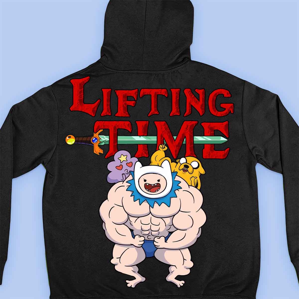 Lifting Time - Premium Hoodie Unisex Backprint